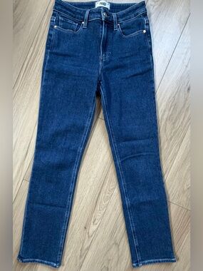 Paige Cindy High Rise Slim Straight Leg Stretch Jeans Sz 25